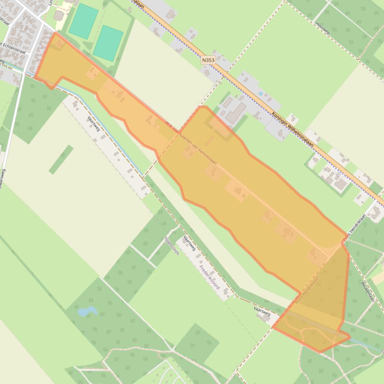 Kaart van postcodegebied 8382EA.