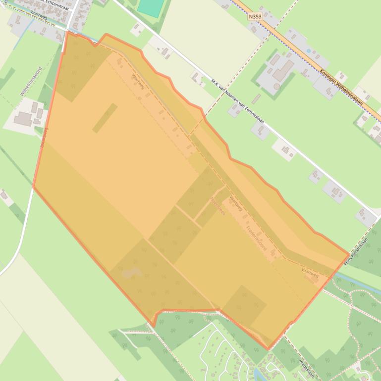 Kaart van postcodegebied 8382EB.