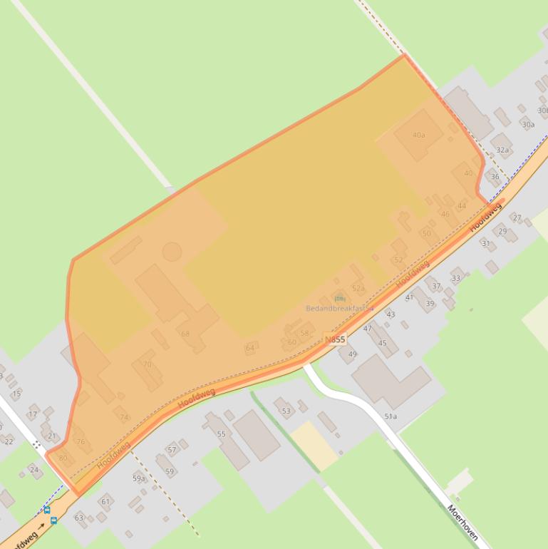 Kaart van postcodegebied 8383EH.