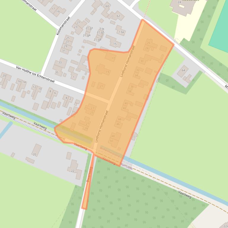 Kaart van postcodegebied 8384EG.