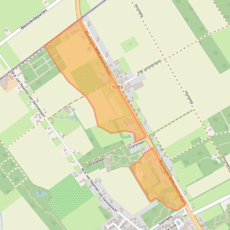 Kaart van postcodegebied 8384GH.