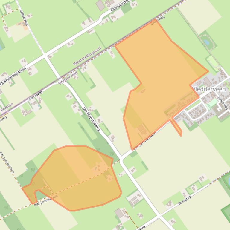 Kaart van postcodegebied 8385GA.