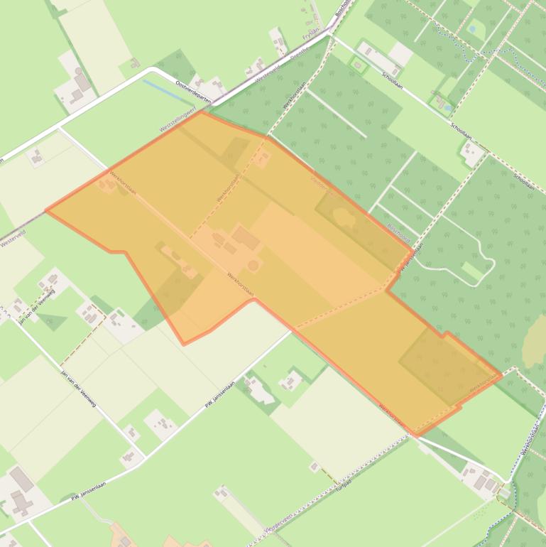 Kaart van postcodegebied 8385GJ.