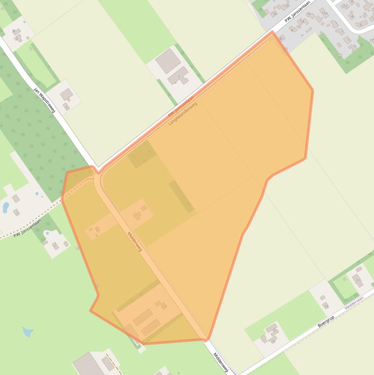 Kaart van postcodegebied 8385GK.