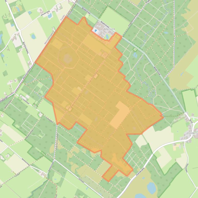 Kaart van postcodegebied 8387GK.