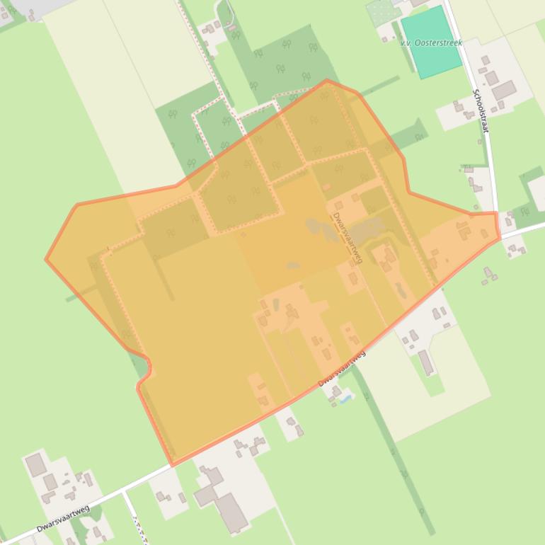 Kaart van postcodegebied 8388MJ.