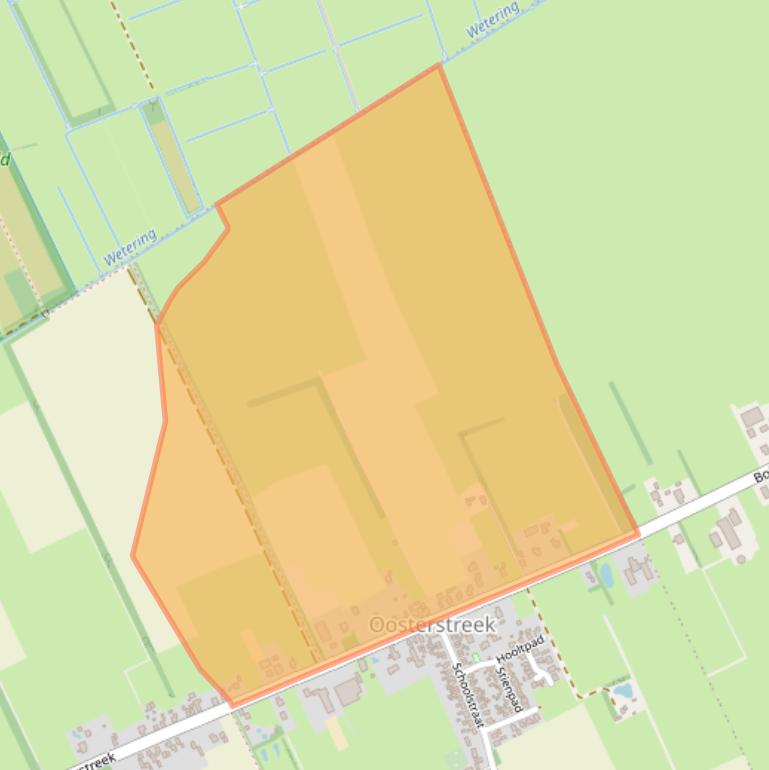 Kaart van postcodegebied 8388NC.