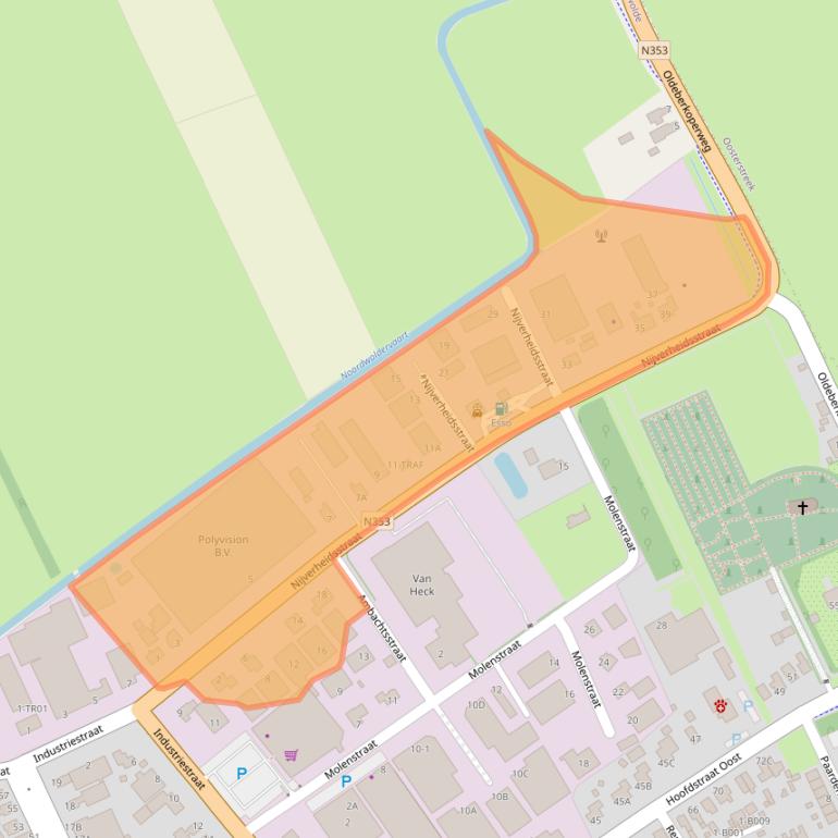 Kaart van postcodegebied 8391AH.