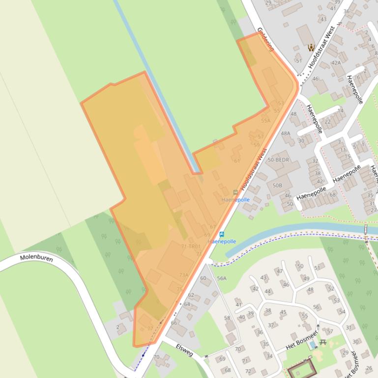 Kaart van postcodegebied 8391AM.