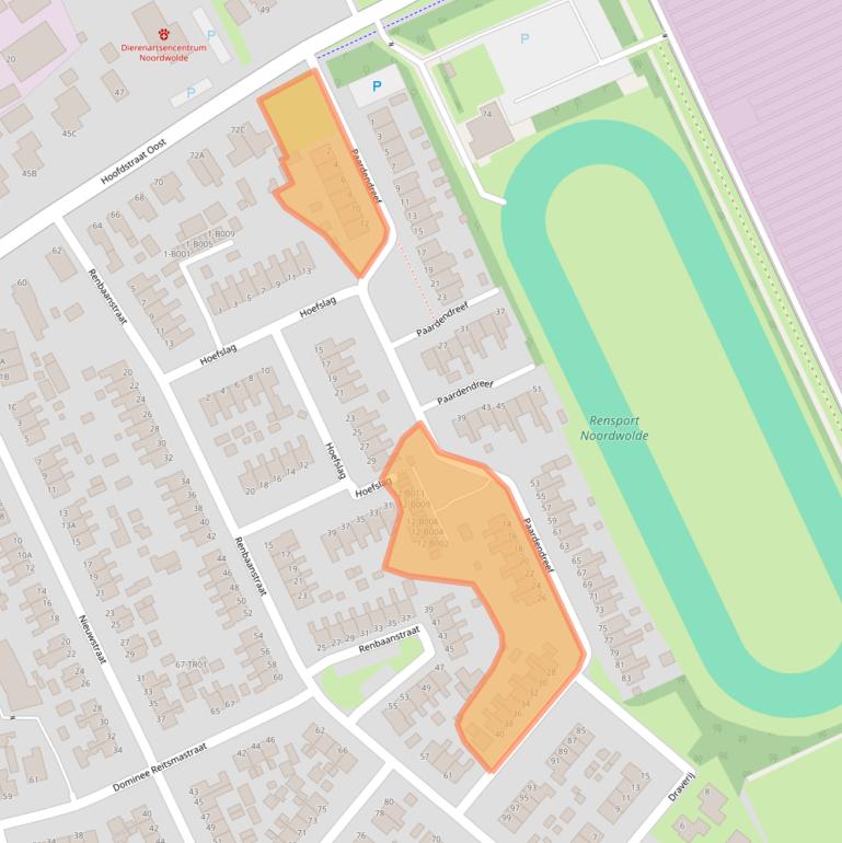 Kaart van postcodegebied 8391BD.