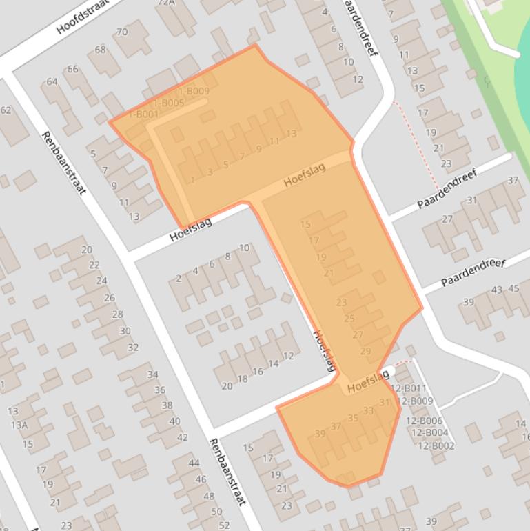 Kaart van postcodegebied 8391BH.