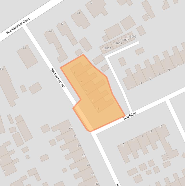 Kaart van postcodegebied 8391BK.