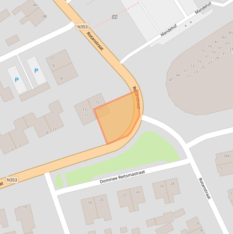 Kaart van postcodegebied 8391BV.