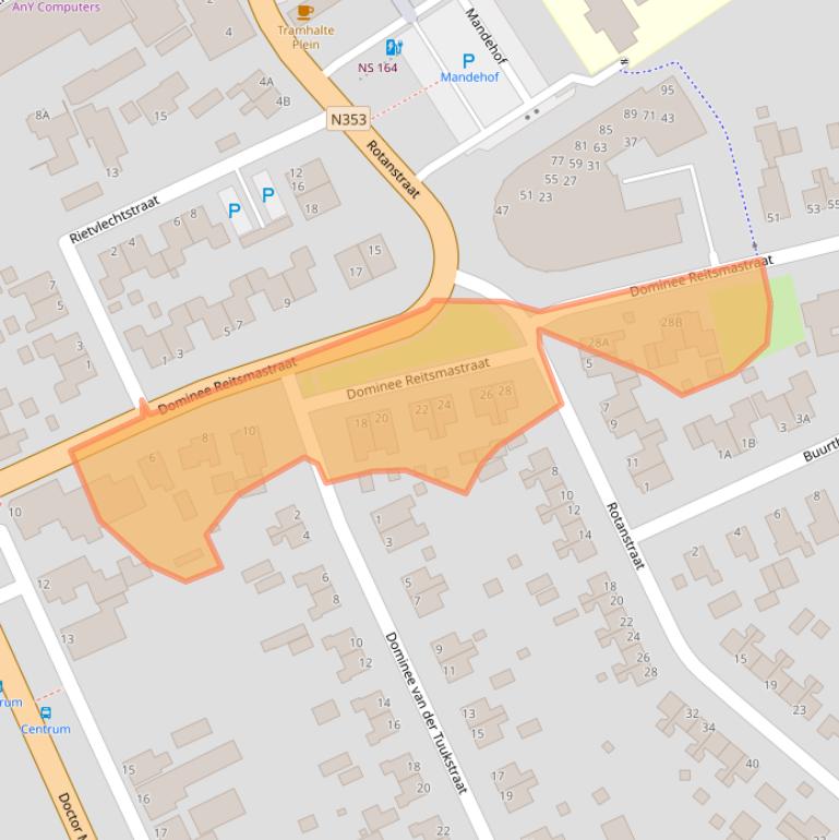 Kaart van postcodegebied 8391CA.