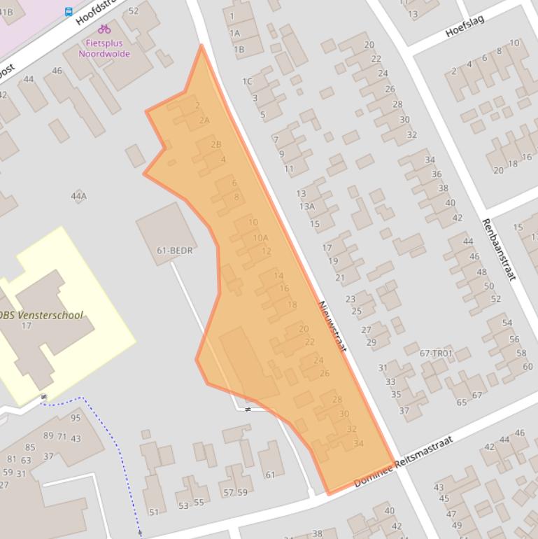 Kaart van postcodegebied 8391CG.