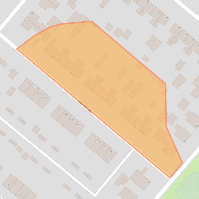 Kaart van postcodegebied 8391CJ.