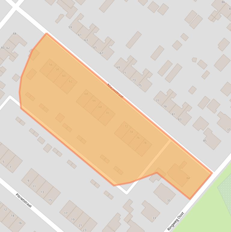 Kaart van postcodegebied 8391CL.