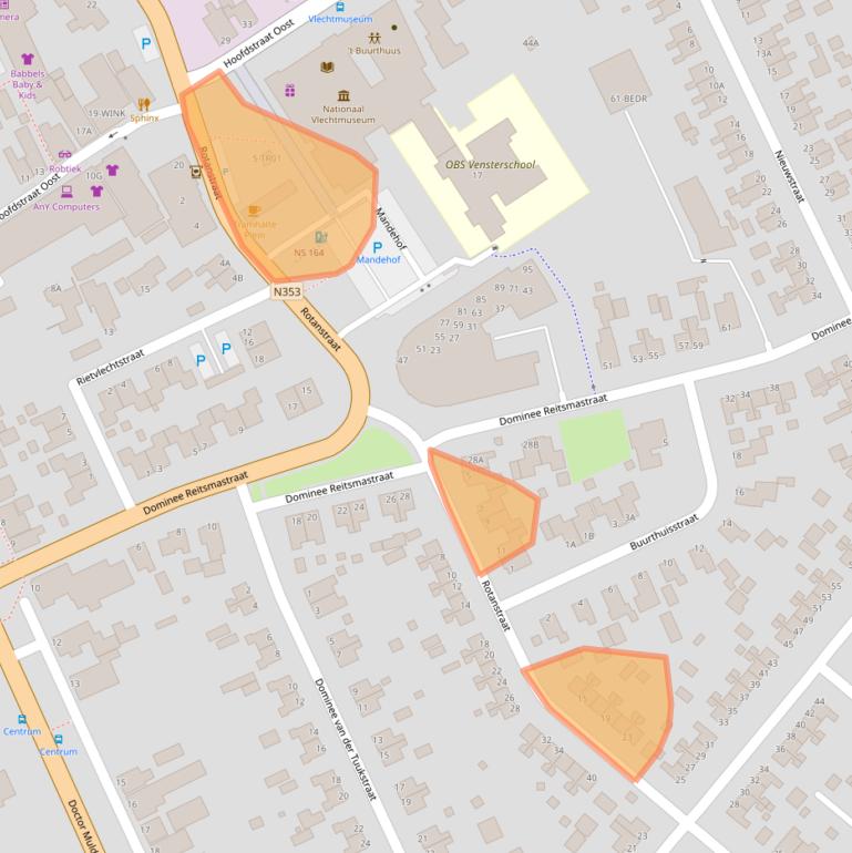 Kaart van postcodegebied 8391CP.