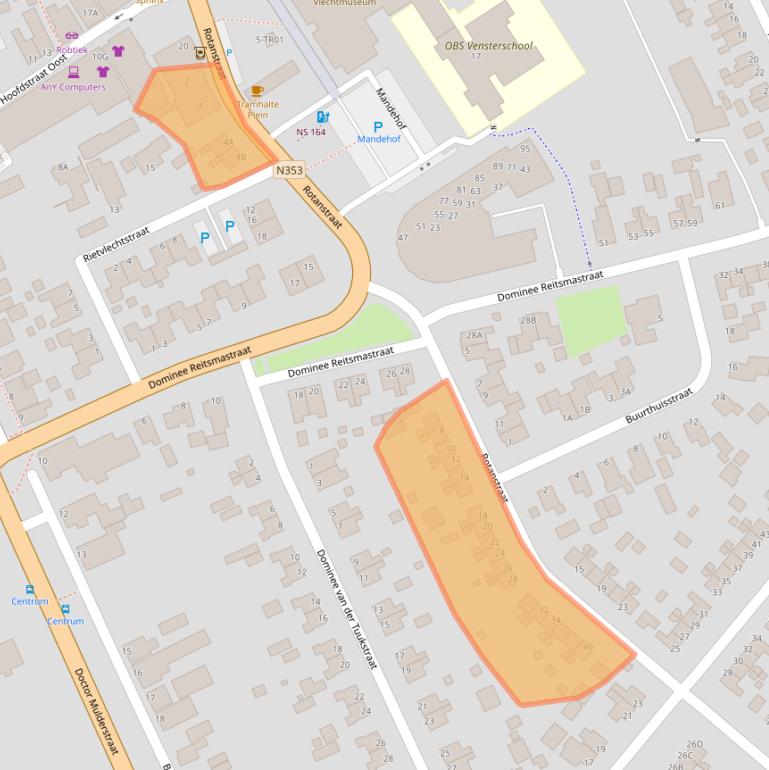 Kaart van postcodegebied 8391CS.