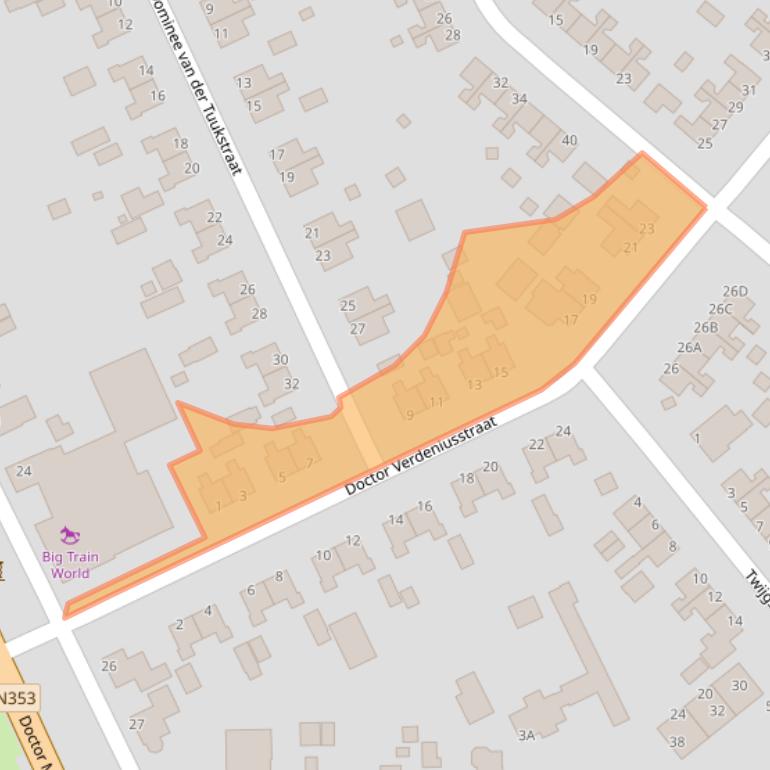 Kaart van postcodegebied 8391HA.