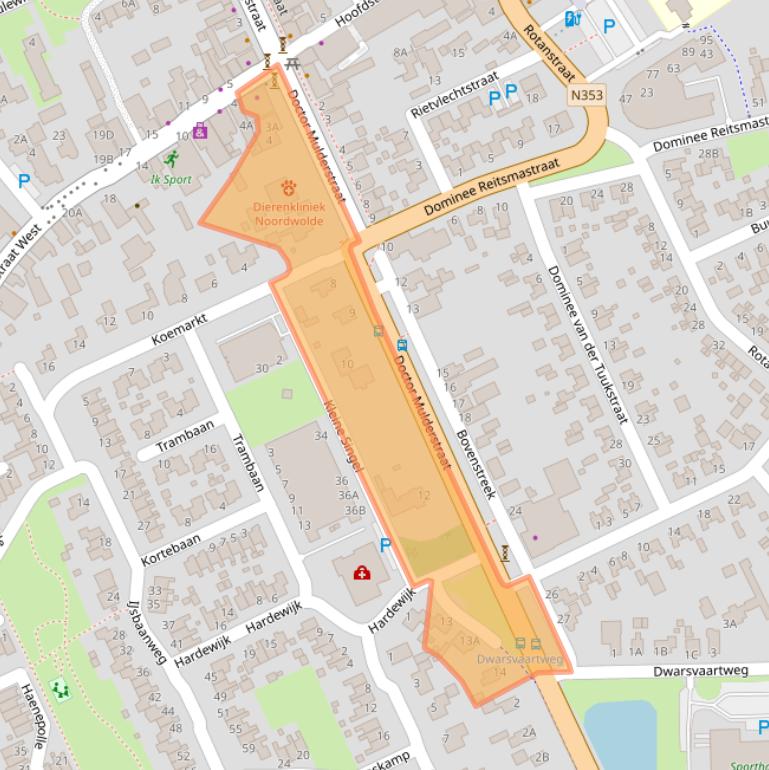 Kaart van postcodegebied 8391HR.