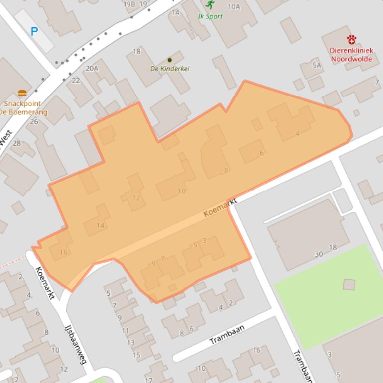 Kaart van postcodegebied 8391HW.