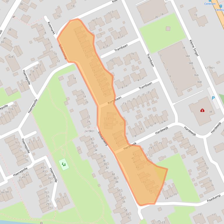 Kaart van postcodegebied 8391HX.