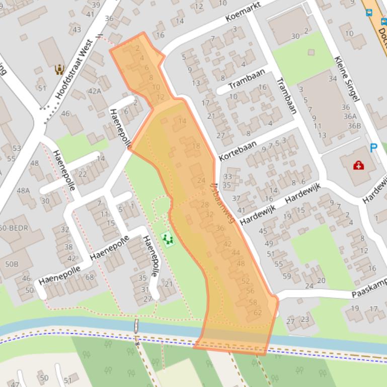 Kaart van postcodegebied 8391HZ.