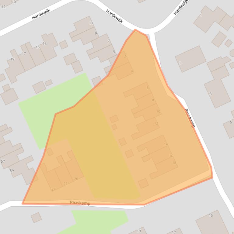 Kaart van postcodegebied 8391JB.