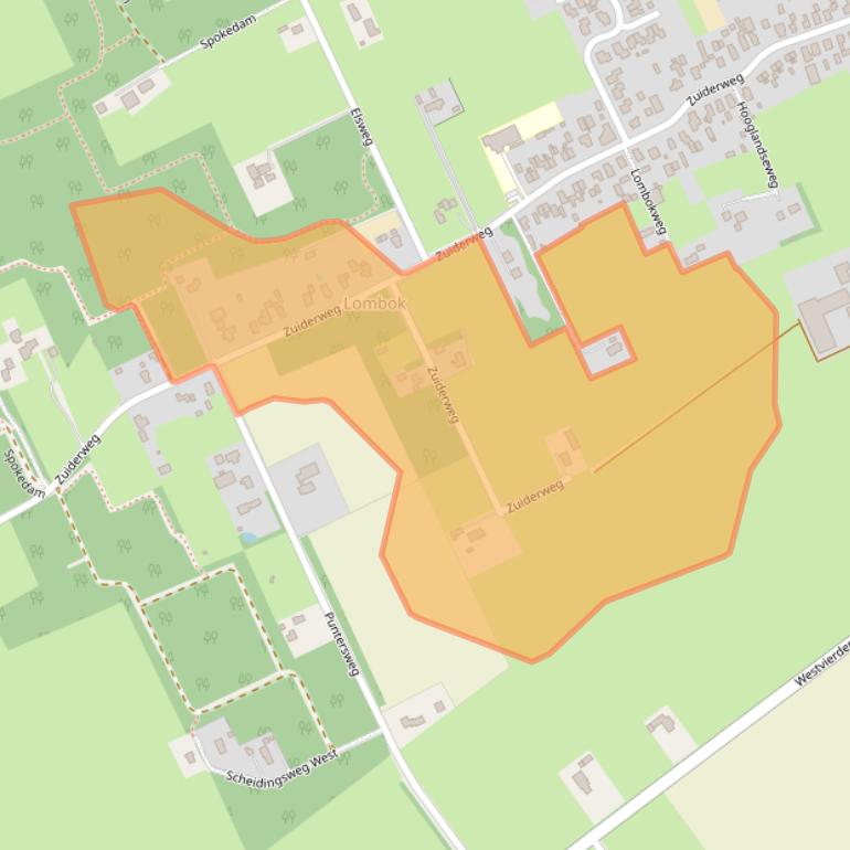 Kaart van postcodegebied 8391KH.