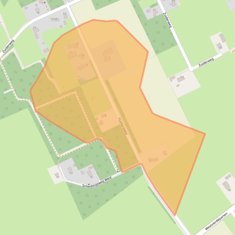 Kaart van postcodegebied 8391KJ.