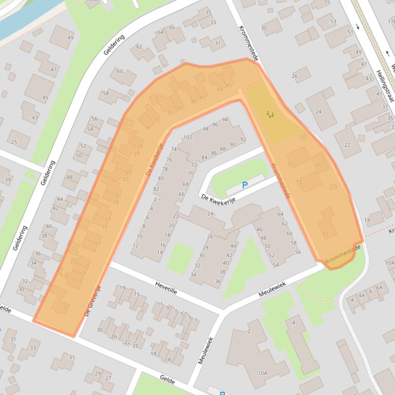 Kaart van postcodegebied 8391LG.