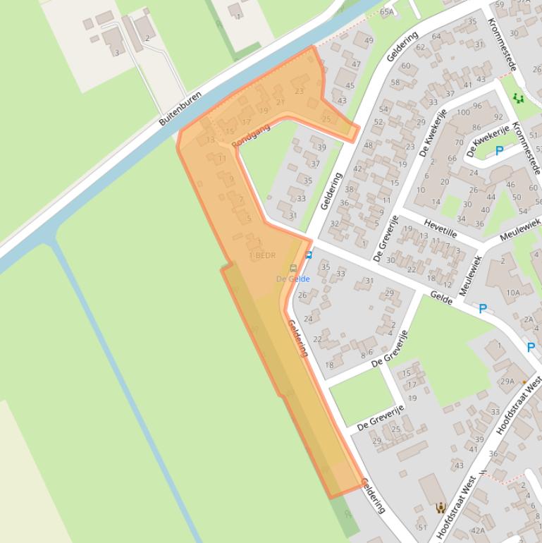 Kaart van postcodegebied 8391LN.