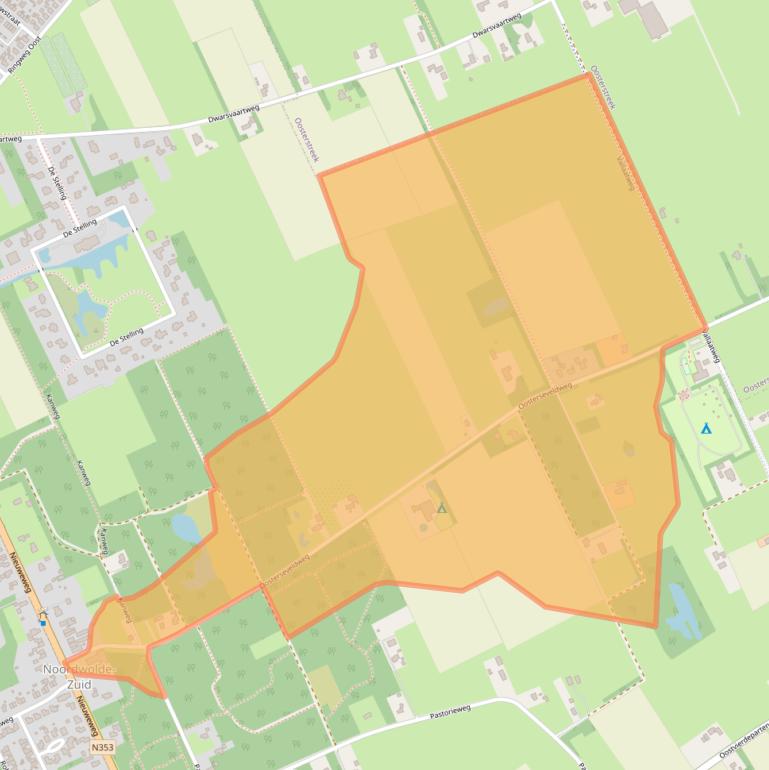 Kaart van postcodegebied 8391MA.