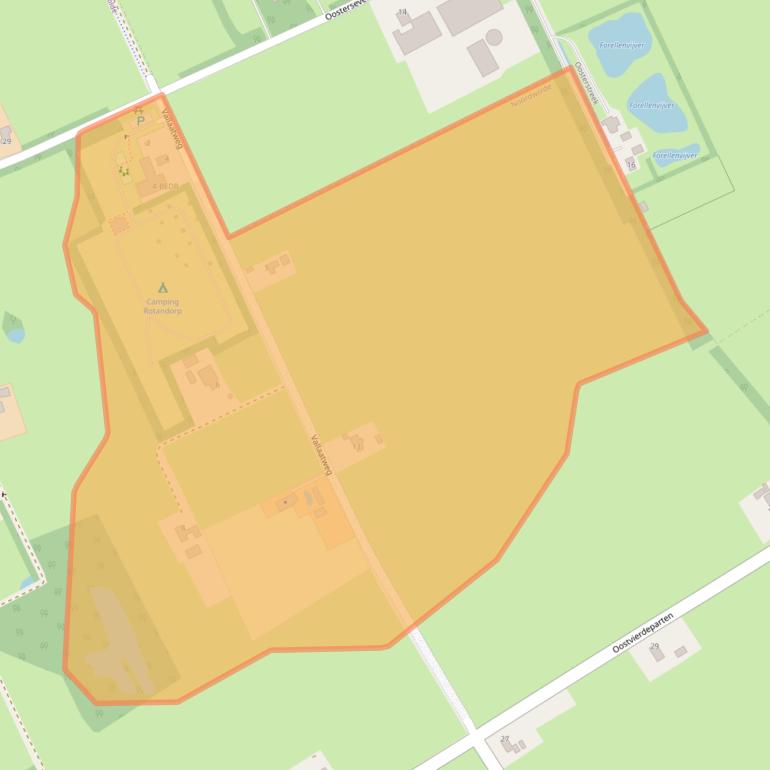 Kaart van postcodegebied 8391MB.