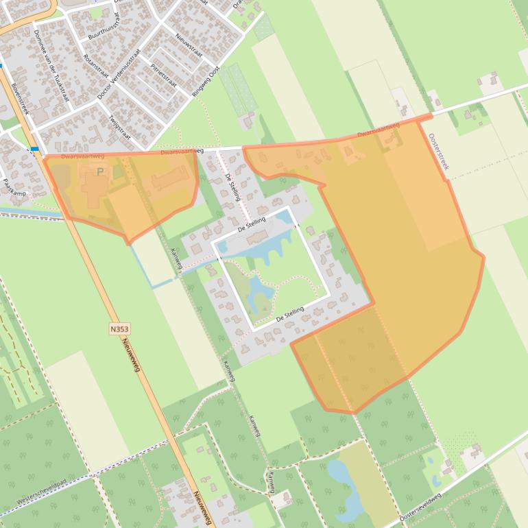 Kaart van postcodegebied 8391ML.