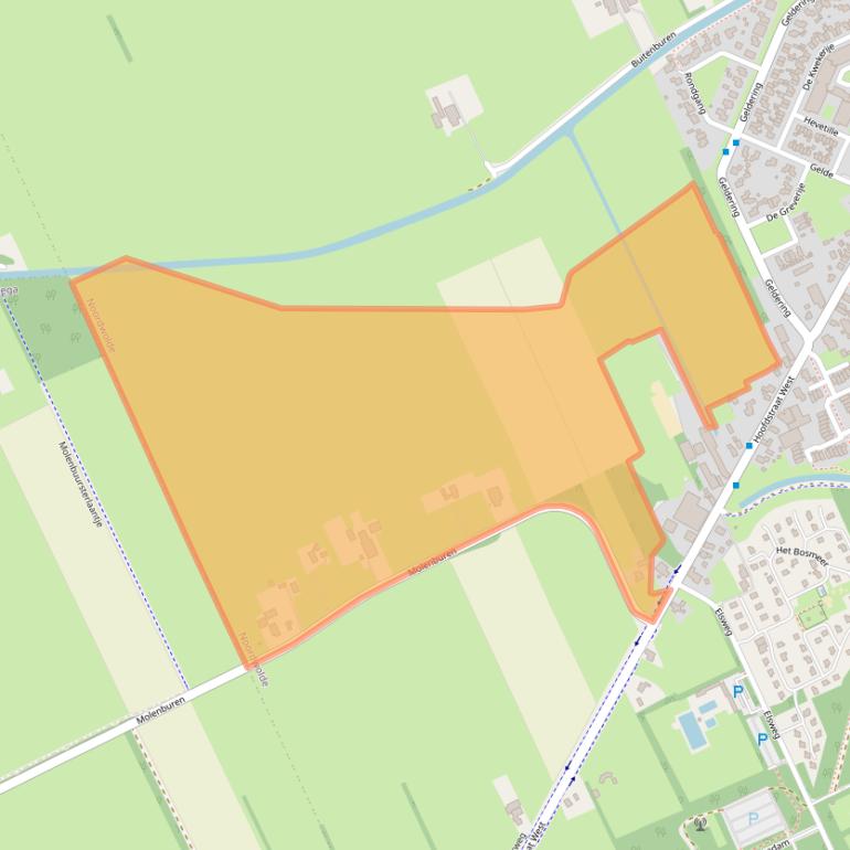 Kaart van postcodegebied 8391VJ.