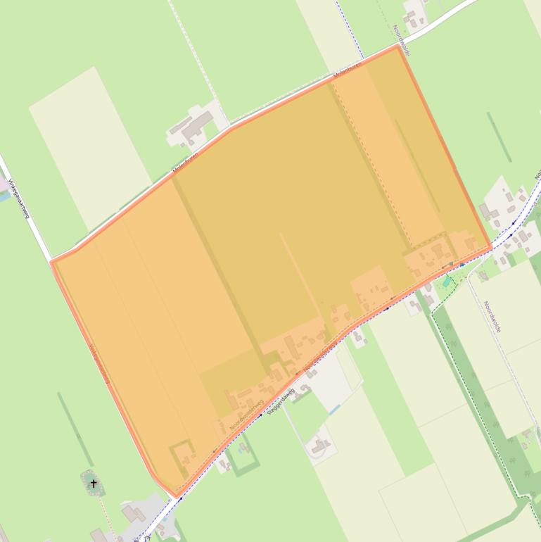 Kaart van postcodegebied 8393RD.