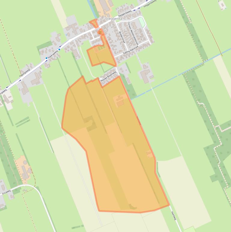 Kaart van postcodegebied 8395PS.