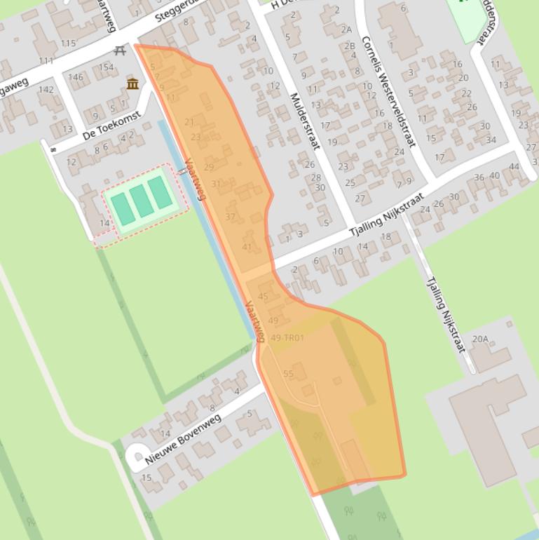 Kaart van postcodegebied 8395RB.