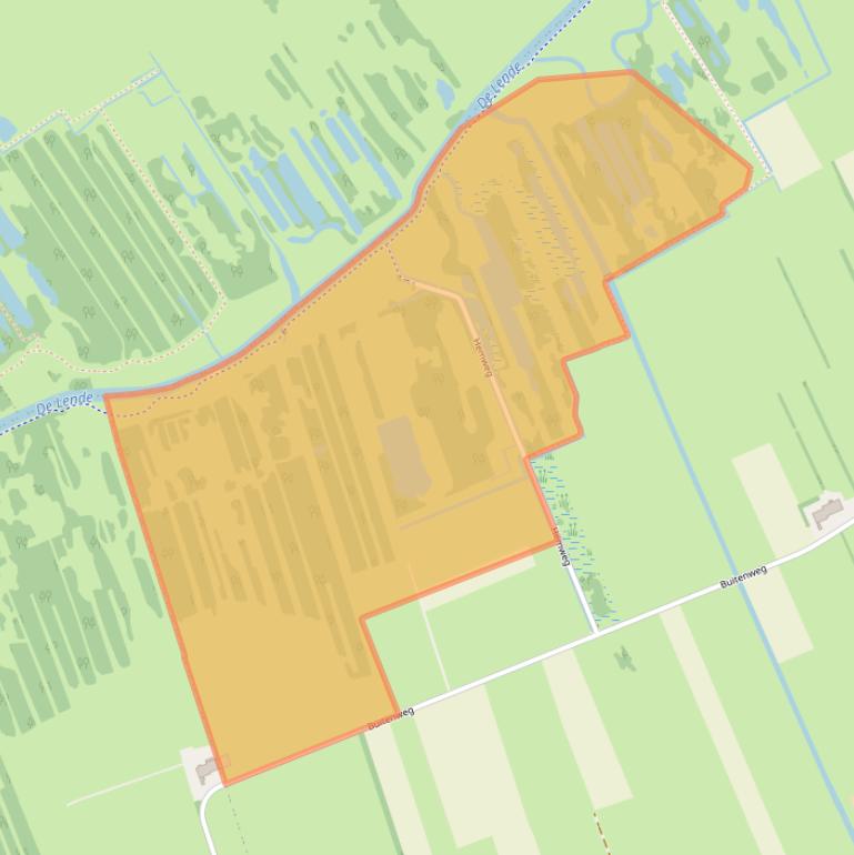 Kaart van postcodegebied 8395TC.