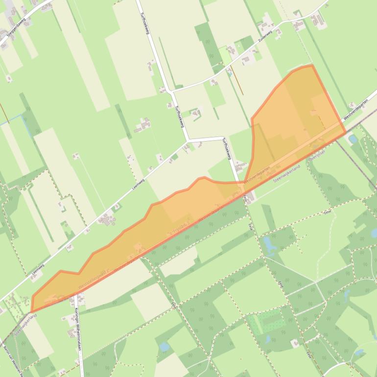 Kaart van postcodegebied 8395XW.