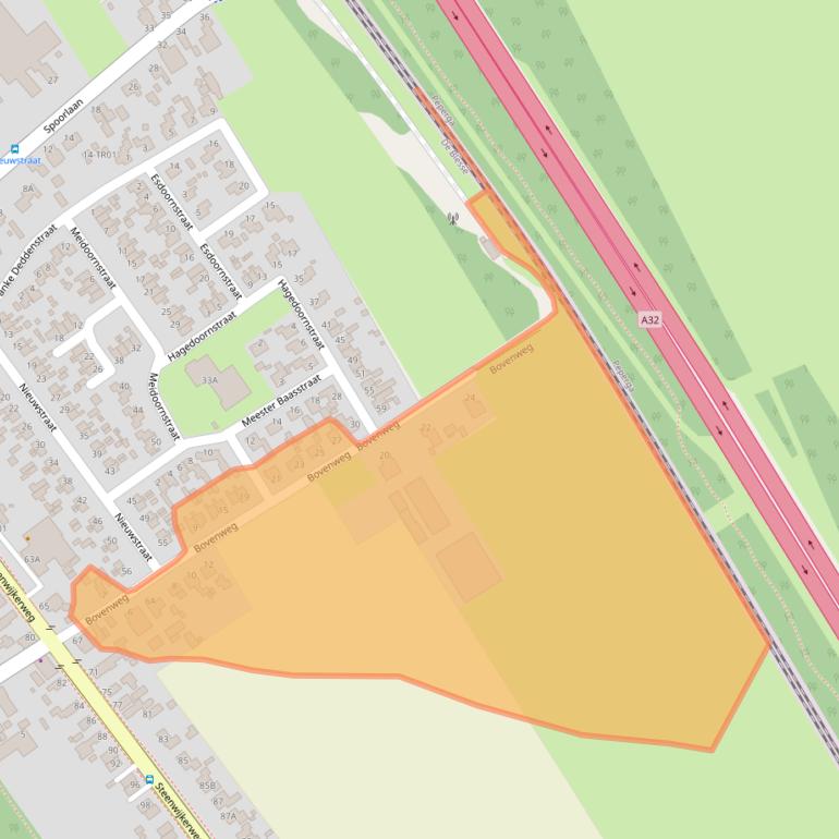 Kaart van postcodegebied 8397GA.