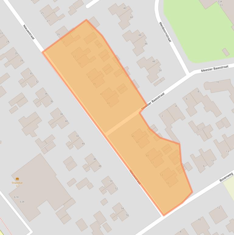 Kaart van postcodegebied 8397GG.