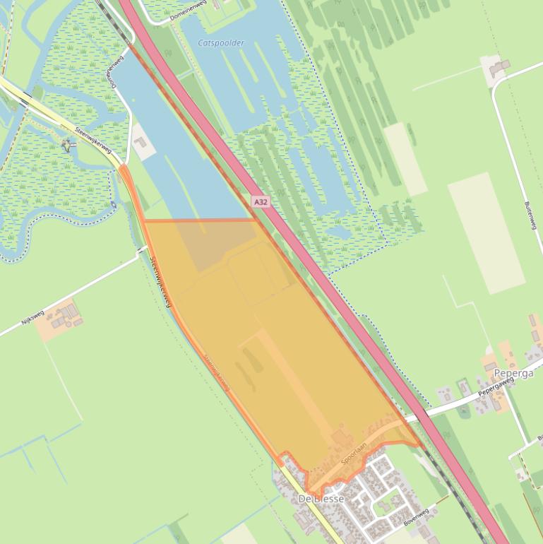 Kaart van postcodegebied 8397GJ.