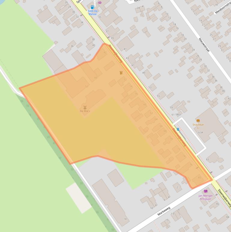 Kaart van postcodegebied 8397LE.