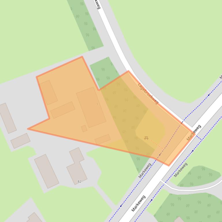 Kaart van postcodegebied 8398GV.