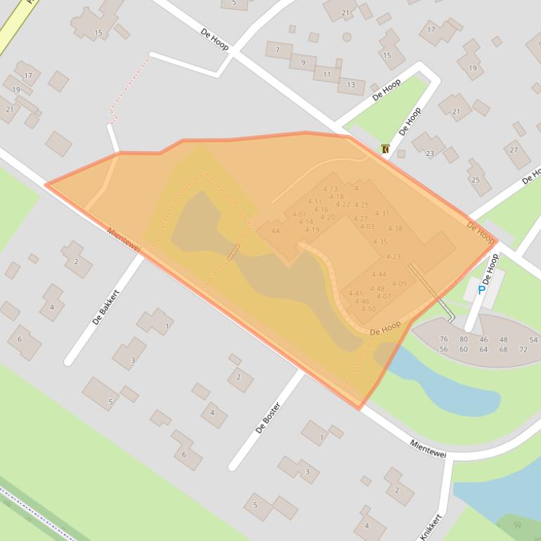 Kaart van postcodegebied 8401AD.