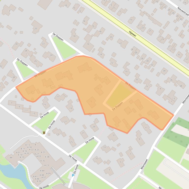 Kaart van postcodegebied 8401AG.