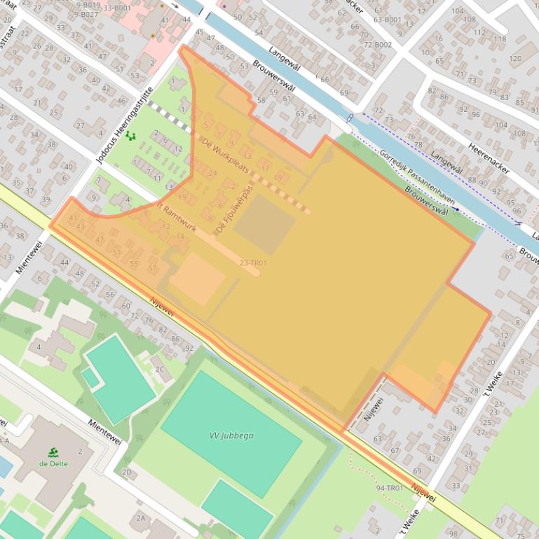 Kaart van postcodegebied 8401AK.